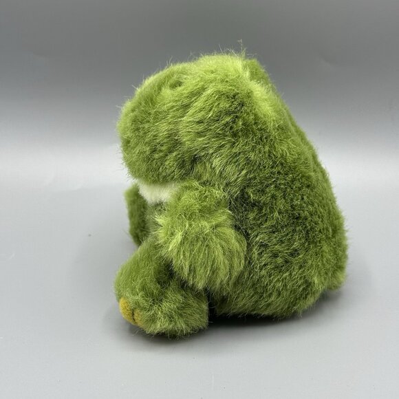 Vintage 1994 Swibco Puffkins Lily Frog Plush 4" Green Stuffed Animal Toy - Picture 2 of 7